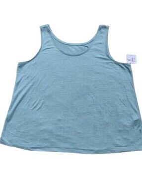 NWOT Eileen Fisher Organic Linen Tank Seafoam Size XL